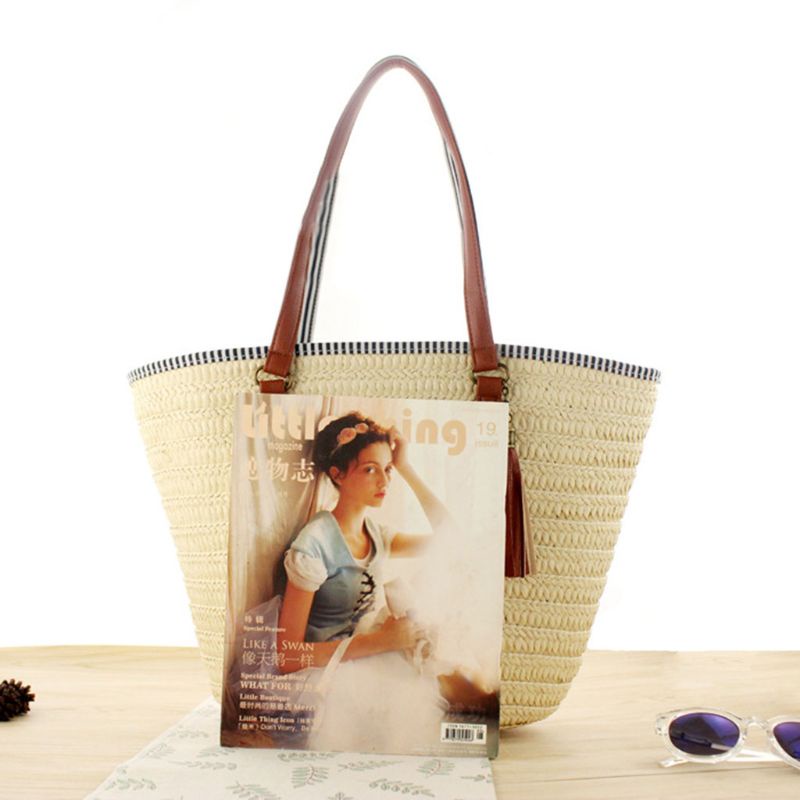 Túi Xách Đan Rơm Thời Trang Hè Cho Nữ