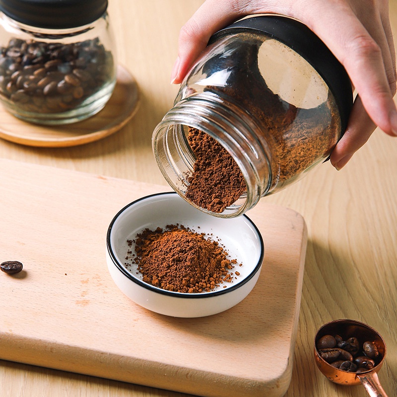 Máy xay cafe cầm tay Tặng 1 Bình Thủy Tinh Cối xay cà phê cầm tay Máy xay cà phê Máy xay tay cafe Coffee Grinder