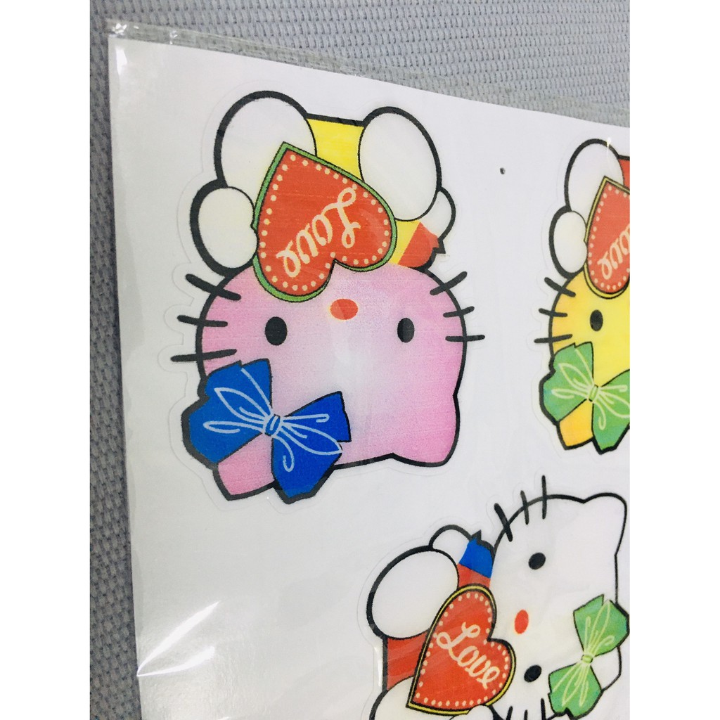 [MÈO YÊU THƯƠNG] Trọn bộ 10 tem dán xe máy hình MÈO, tem dán xe máy hình MÈO SIÊU CUTE phũ lớp nhựa dẻo