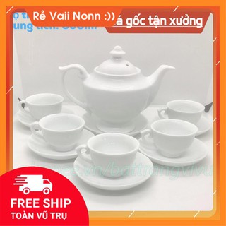 Ấm chén Bát Tràng ⚡️𝐅𝐑𝐄𝐄 𝐒𝐇𝐈𝐏⚡️ cao cấp bảo hành 10 năm  + TẶNG hộp logo Bát Tràng