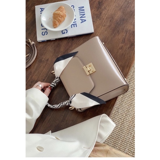 TINUONGSHOP - Túi xách nữ Mi•Co•Cahh kèm khăn lụa quấn quai sang trọng