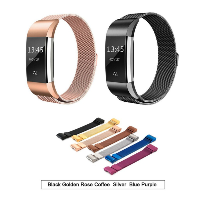 Dây đeo thép không gỉ khóa từ tính thay thế cho Fitbit Charge 2 Fitbit Charge 3 Fit Bit Charge 4