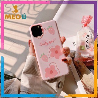 Ốp iphone hoa dâu iphone 7plus/8plus/x/xs max/11/11 pro max - ốp iphone