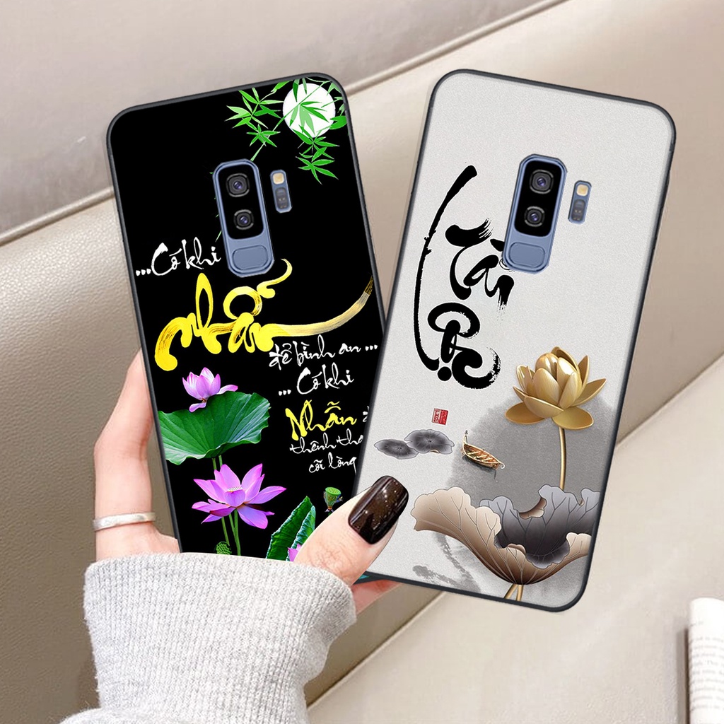 Ốp lưng Samsung Galaxy S9 PLUS in hình chữ tài chữ lộc, Cha Mẹ, bình an SIÊU ĐẸP