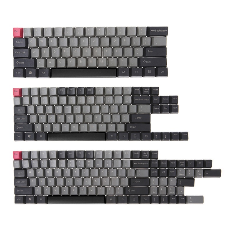 Nắp Đậy Phím OEM PBT 104 / 87 / 6 Màu Đen / Xám Cá Tính Cho Bàn Phím Cơ MX