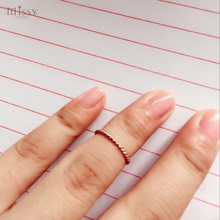 Nhẫn Midi Elegance Twist dây xoắn