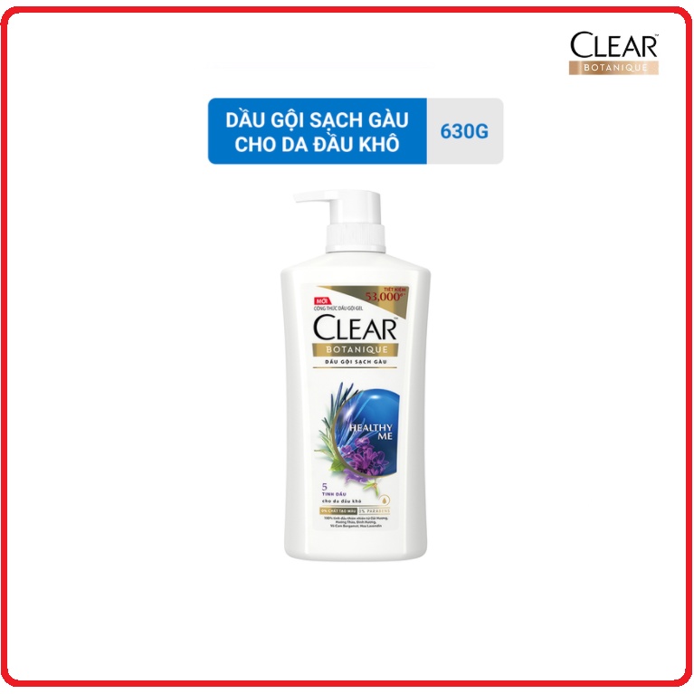 Dầu Gội CLEAR BOTANIQUE Chai 630g