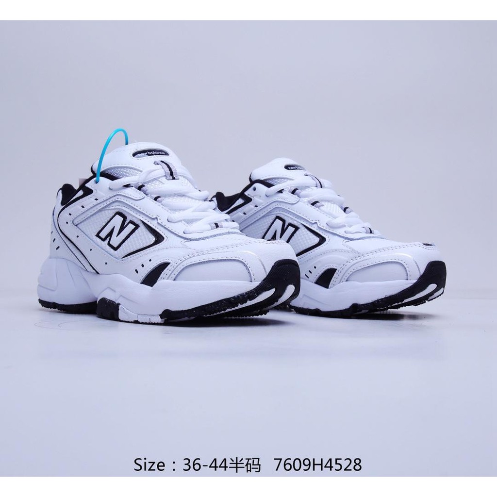 Giày thể thao New Balance H4528 452sr tăng chiều cao màu trắng phong cách retro dành cho nam nữ