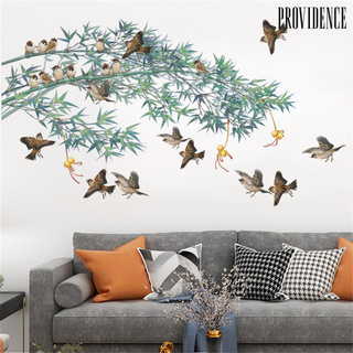 Decal Dán Tường Hoạ Tiết Cây Tre