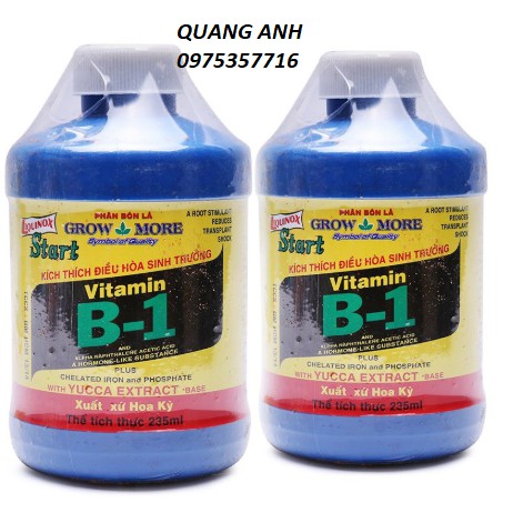 PHÂN BÓN LÁ VITAMIN B1 GROW MORE (HÒA KỲ) 235ml