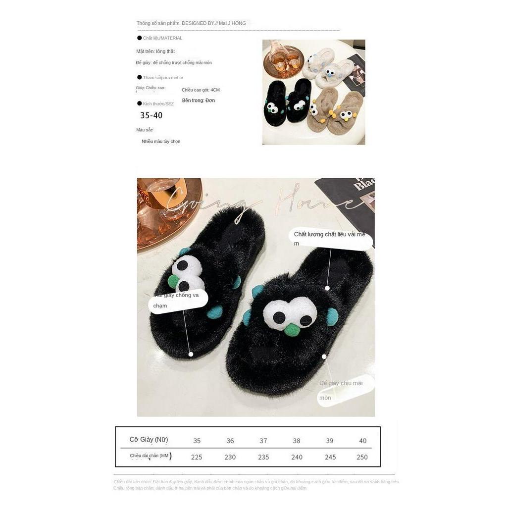 CHZK Dép Bông Đi Trong Nhà Hình Hoạt Hình Xinh Xắn