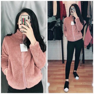 Áo Khoác Lông Uni Nữ Tay Dài Mặc Cực Ấm Siêu Dày Dặn_Đi Học Đi Chơi Đều Xinh- Cỏ Boutique