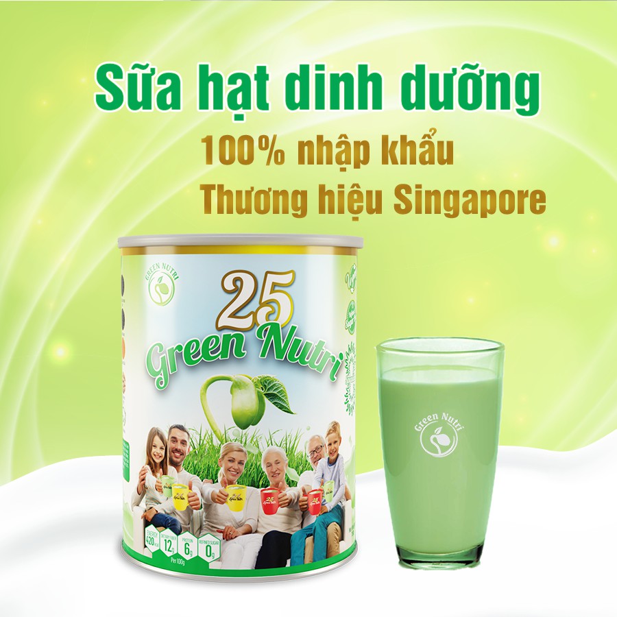 Sữa Hạt Nhập Khẩu Chính Hãng 25 Green Nutri-750gr