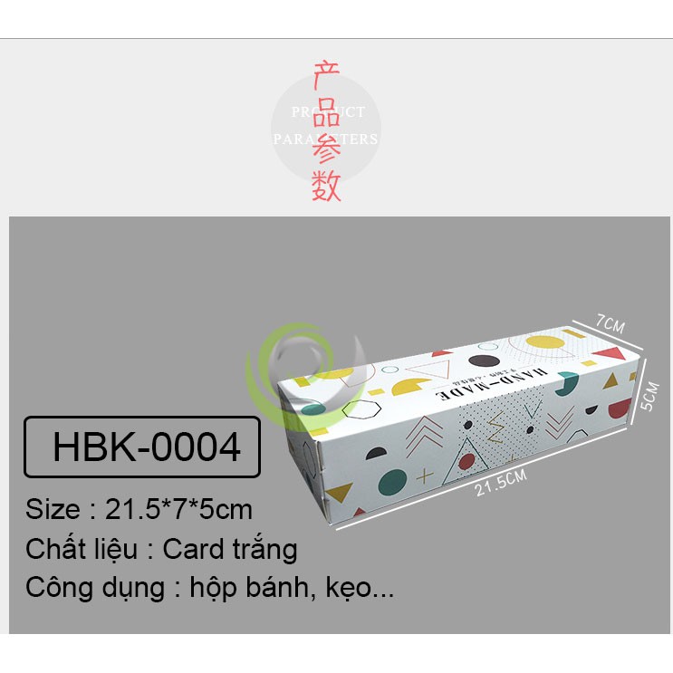 Hộp Bánh Kẹo - Hộp bánh kẹo phong cách Nhật 21.5*7*5cm