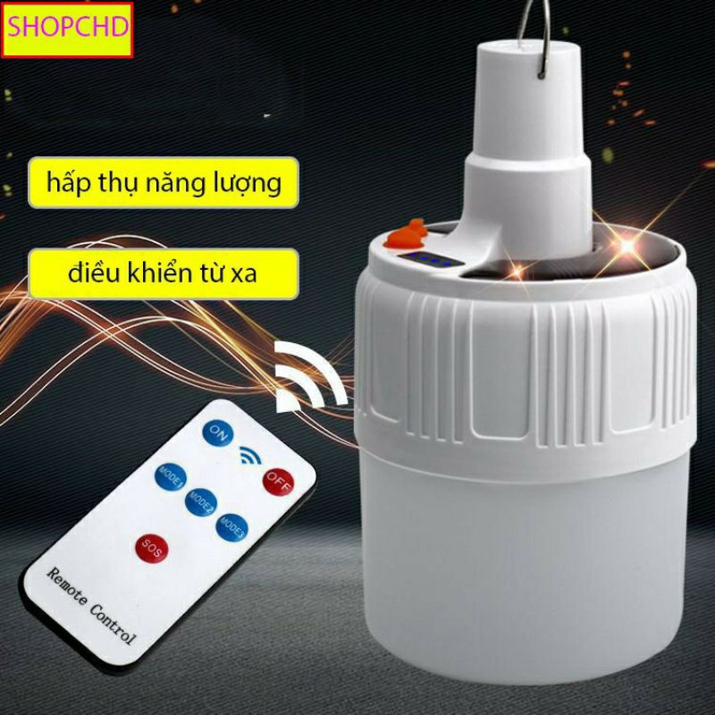 Bóng đèn tích điện 6-8h - loại 120w sạc tích điện có móc treo