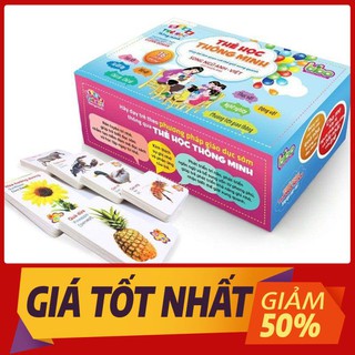 Bộ thẻ học thông minh 16 chủ đề tiếng anh tiếng việt cho bé