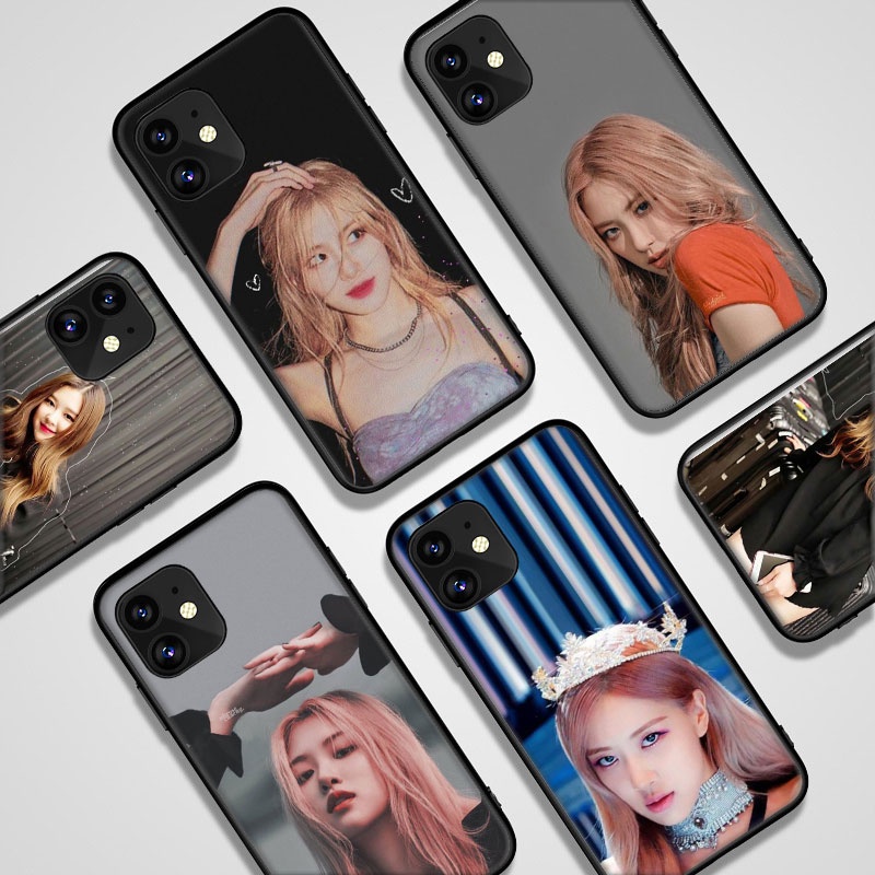 Ốp điện thoại silicon mềm mẫu BLACKPINK Rosé thích hợp cho iPhone 7 8 Plus 11 Pro 5 5s 6 6s Plus X XS XR XS Max