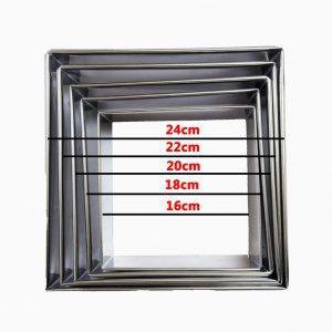 Khuôn vuông không đáy ⚡ LOẠI TỐT NHẤT ⚡ khuôn làm bánh cho bạn thảo sức sáng tạo, làm bánh tại nhà