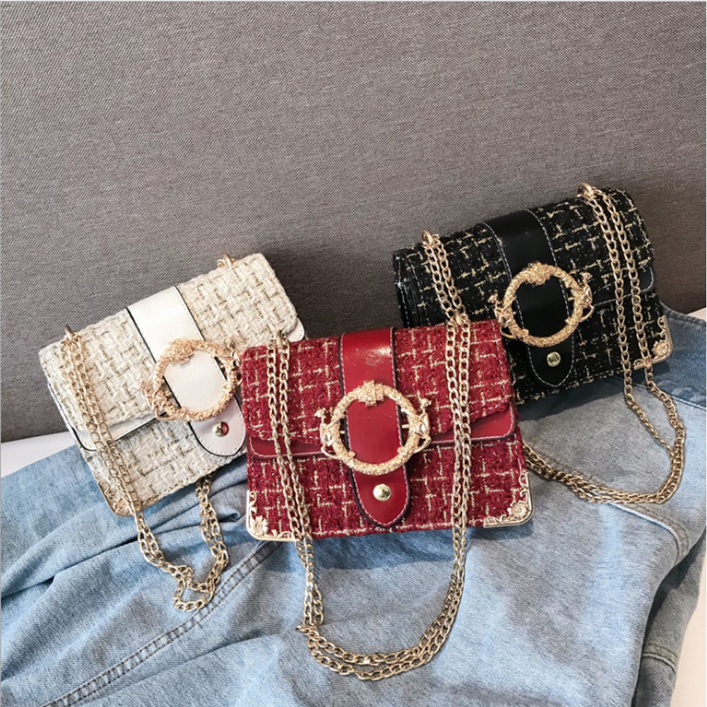 Túi Đeo Chéo Nữ Dạ Nẹp Viền TTS 288