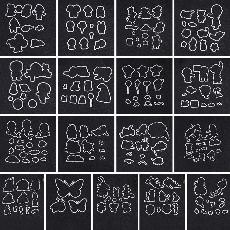 Khuôn Thép Cắt Hình Dập Nổi Dùng Trang Trí Album Ảnh / Thẻ Giấy Thủ Công DIY