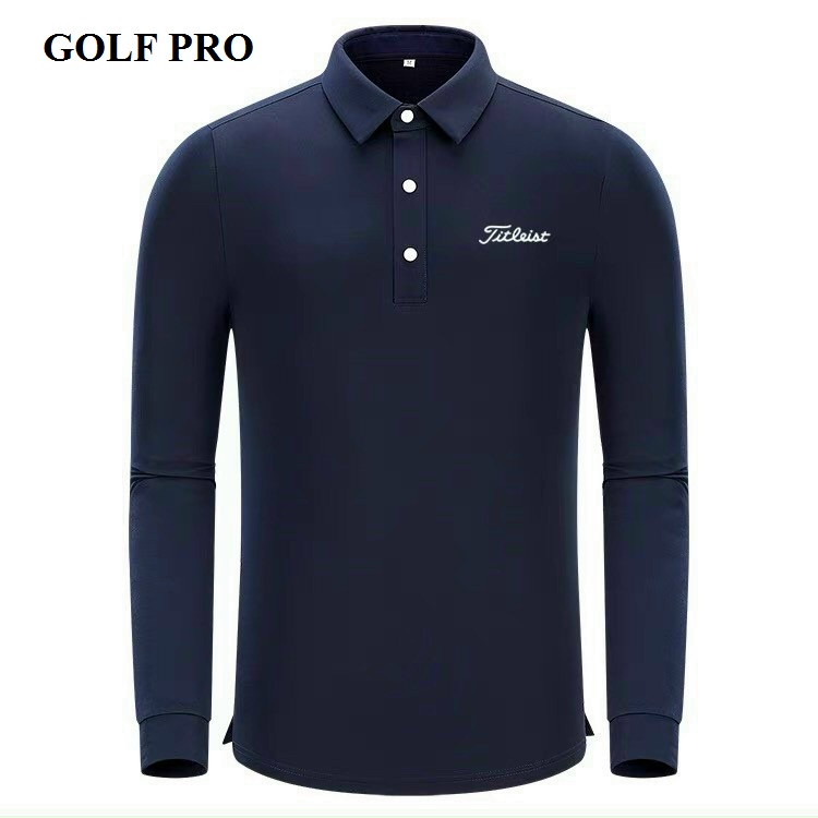 Áo golf nam dài tay chất vải co giãn thời trang thể thao GOLF PRO AD002