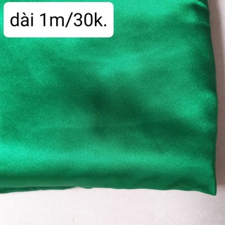 Vải phi bóng , nhiều màu , khổ 1m4.(1m/30k)
