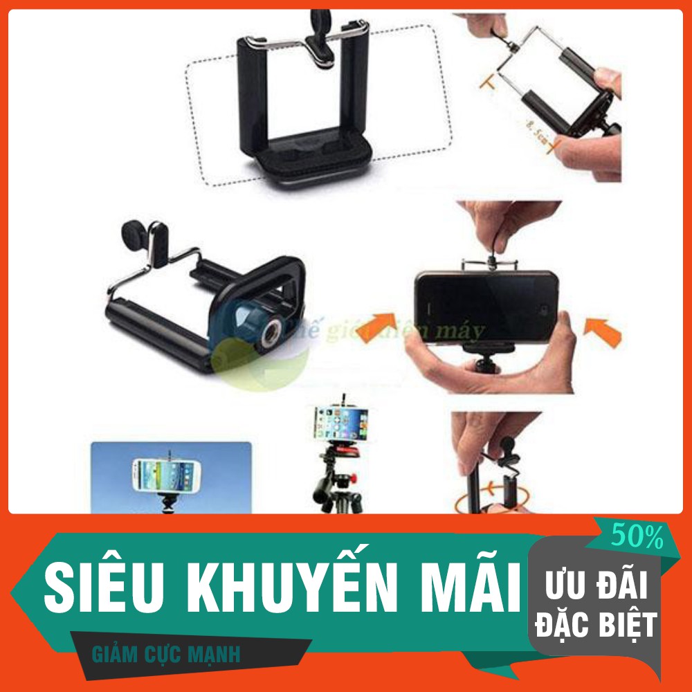 [SIÊU SALL ] Khung gắn điện thoại lên tripod - Đầu kẹp điện thoại lên chân máy ảnh - shop Thế giới điện máy .