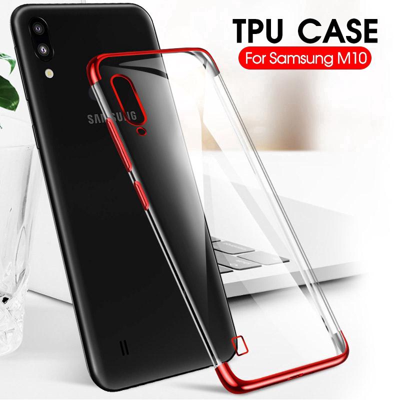 Ốp điện thoại silicone mềm trong suốt chống bụi bẩn cho Samsung Galaxy M30 M20 M10 A7 2018 A750 A50 A30 A10 S10e