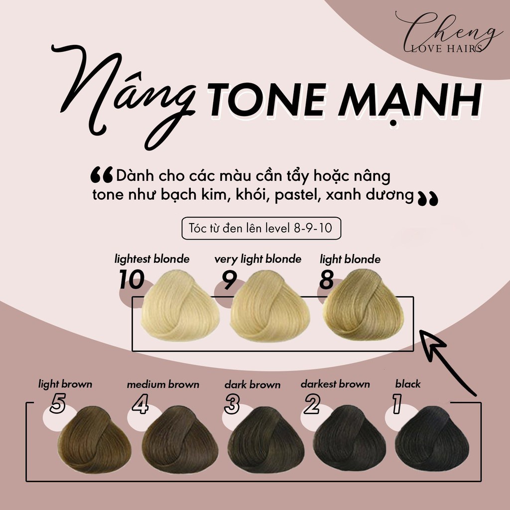 Thuốc Nhuộm Tóc KOOLPRO Nâng Tone, Lên Tone Sáng, Nhuộm Chuẩn Màu Tuýp 100g - Tina Official Store - N069