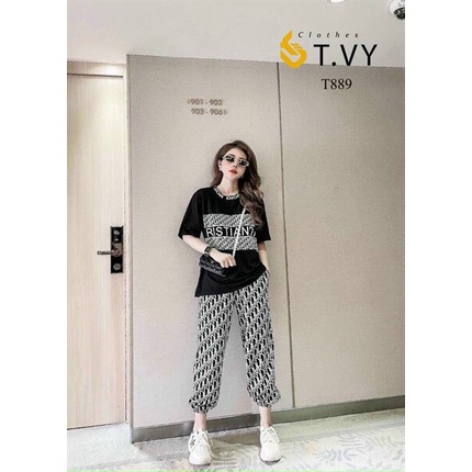 ĐỒ BỘ NỮ QUẦN DÀI ĐỒ MẶC NHÀ, SET BỘ THUN DO QUẦN DÀI ỐNG RỘNG SIÊU ĐẸP