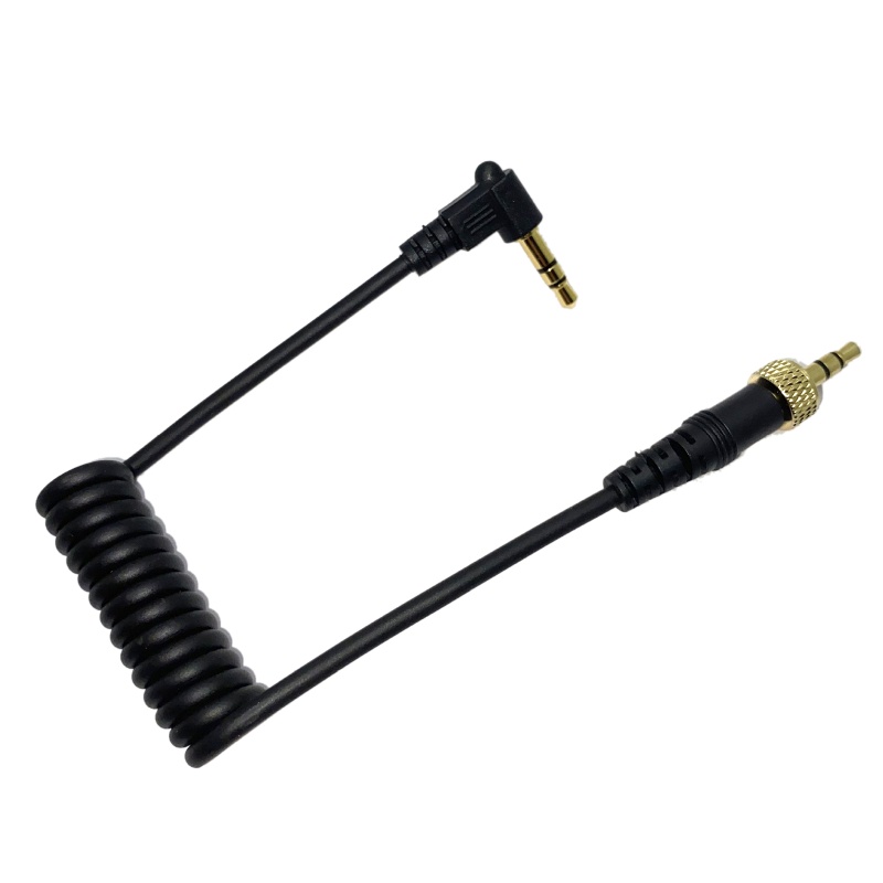 Dây Cáp Khóa Ốc Vít TRS 3.5mm Cho Sony D11 / D12 / V1 Line 90° Đai Quấn Khuỷu Tay Thiết Kế Độc Đáo Tiện Dụng