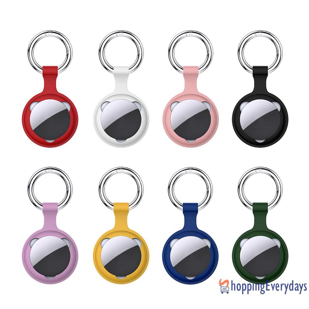 【sv】 Protective Case Cover Keychain Tracker Protective Sleeve for Apple Airtags