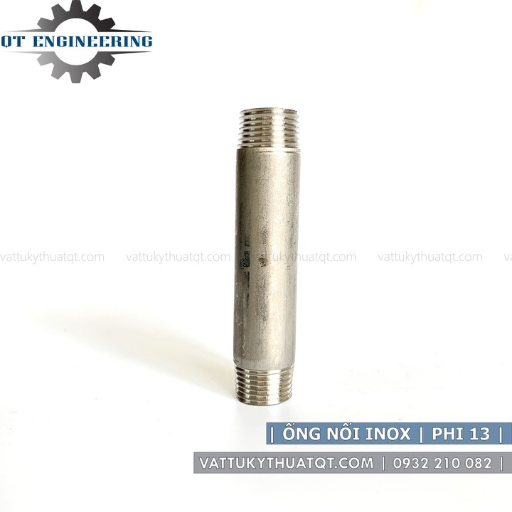 Ống nối inox2 đầu ren ngoài  | Phi 13,17,21,27,34,42,49
