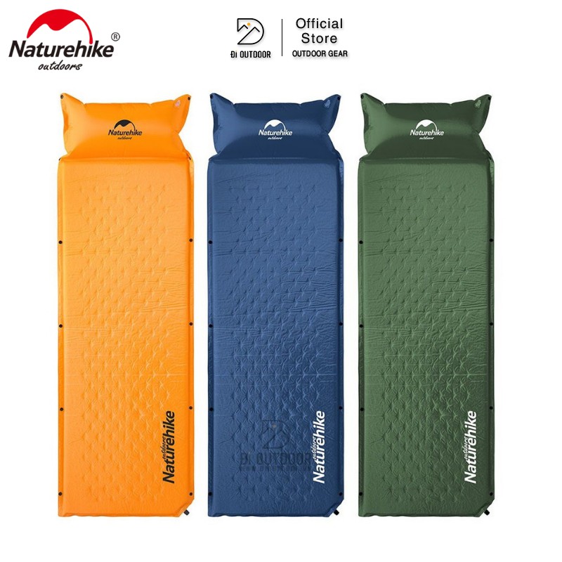 Đệm Tự Bơm Hơi Có Gối Đầu Naturehike NH15Q002-D