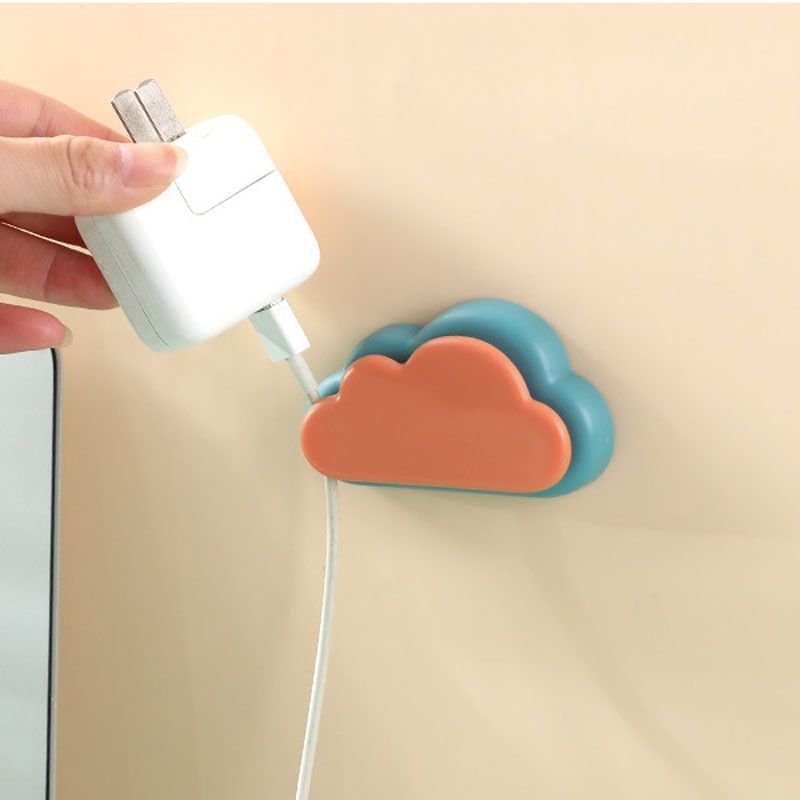 Móc Treo Dây Cáp Dữ Liệu Gắn Tường Hình Đám Mây Sáng Tạo