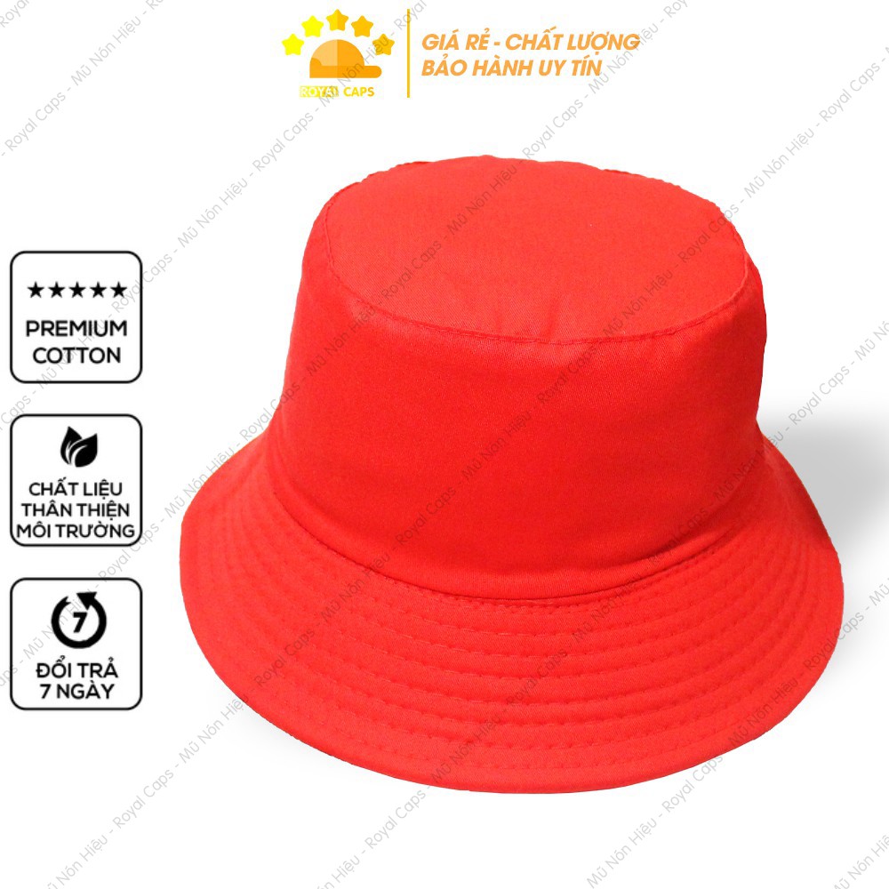 Mũ Bucket Nón Bucket Tai Bèo Nam Nữ 2 Mặt Vịt Vàng Vải Kaki Unisex - Royal Caps