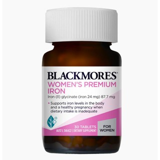Viên Sắt Cho Bà Bầu Blackmores Pregnancy WOMEN'S PREMIUM IRON Iron Hộp 30 Viên mẫu mới date xa