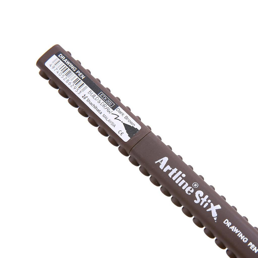 Bút Lông Kim Artline Stix ETX-200DBR - 0.5mm - Nâu Đậm