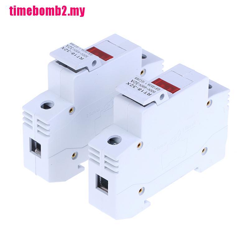 Set 2 Giá Đỡ Cầu Chì Rt18-32X Ac 380v 32a 1 Cỡ 10x38mm