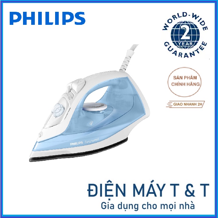 Bàn ủi hơi nước Philips GC1740, Hàng phân phối chính hãng