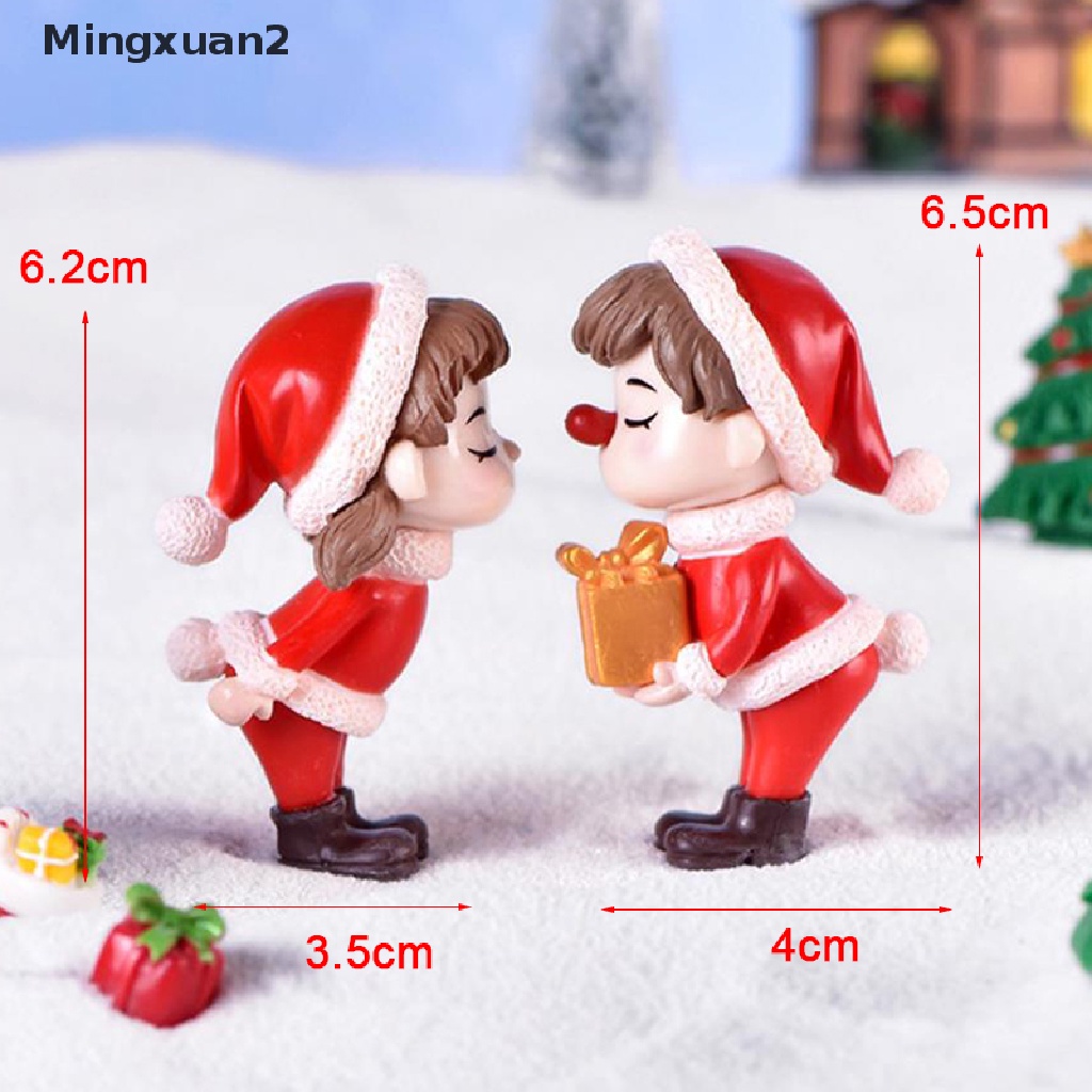 Mô Hình Cặp Đôi Trang Trí Giáng Sinh Mingxuan2