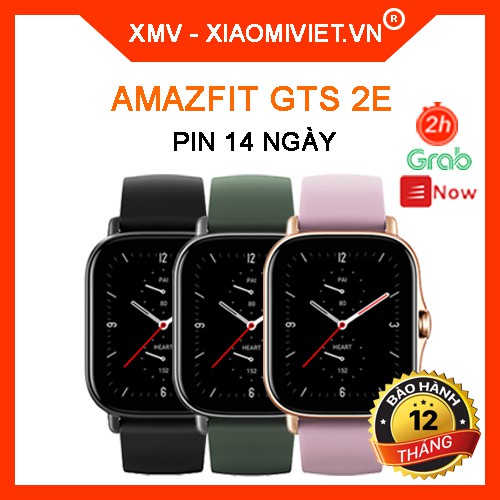 Đồng hồ thông minh Xiaomi Amazfit GTS 2E - Theo dõi nhịp tim, stress, SpO2, nhiệt độ cơ thể - Chính hãng - BH 12 tháng