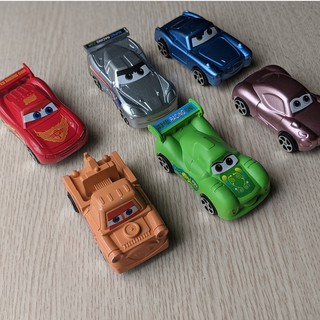 Set 6 Xe Ô tô trang trí bánh kem, phụ kiện bánh sinh nhật, đồ chơi, trưng bày
