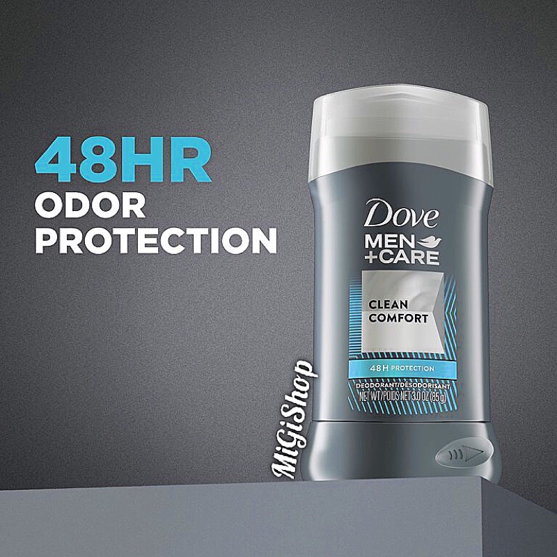 [Hàng Mỹ] Lăn Khử Mùi Dạng Sáp Dove Men Care Deodorant 48h Protection 85g