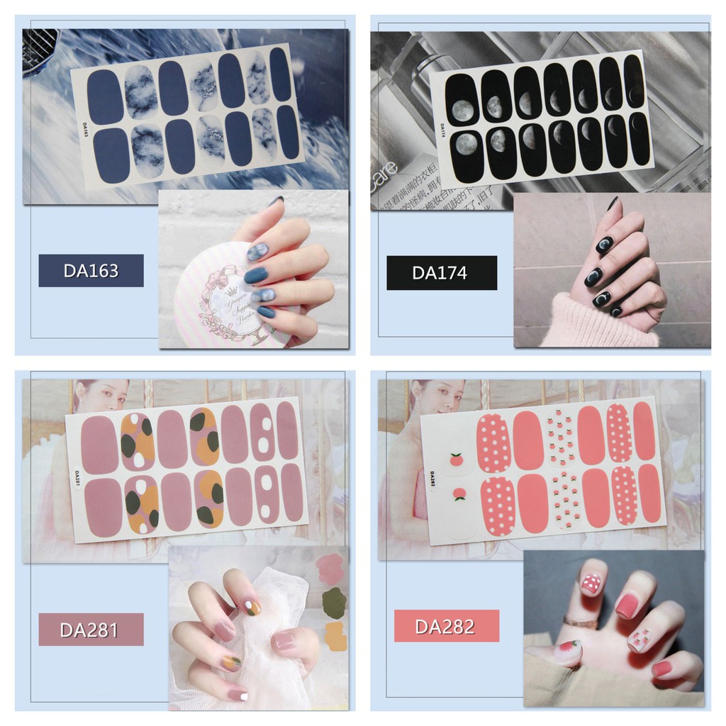 Sticker Dán Móng Tay Trang Trí siêu xinh xắn tiện lợi không thấm nước Nail Decal - Phần 5 chủ đề Giáng Sinh