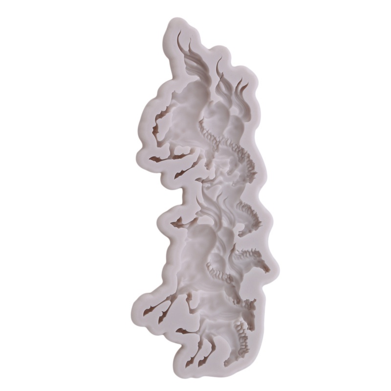 Khuôn Silicone Làm Bánh Hình Ngựa Kì Lân 3D Độc Đáo