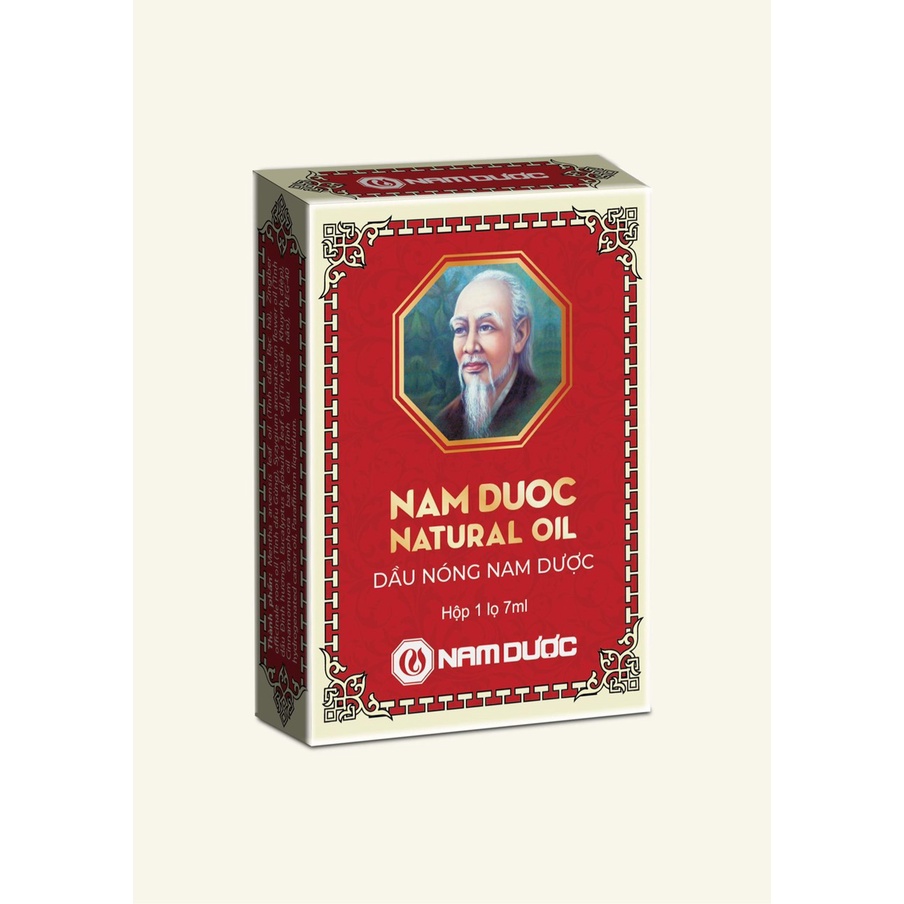 Dầu Gió Nam Dược Mẫu Mới - Dầu Nóng Nam Dược - Lọ 7ml