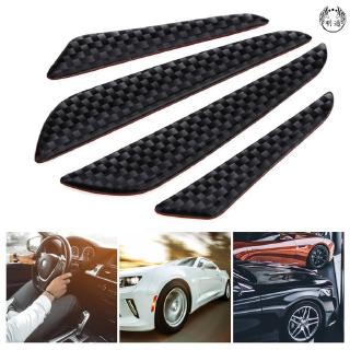 [Gói 4 món] Dải chống va chạm cửa bằng sợi Carbon Xe ô tô Bàn đạp chân bằng sợi Carbon dày Dải chống va chạm Ngưỡng thân sau Bum