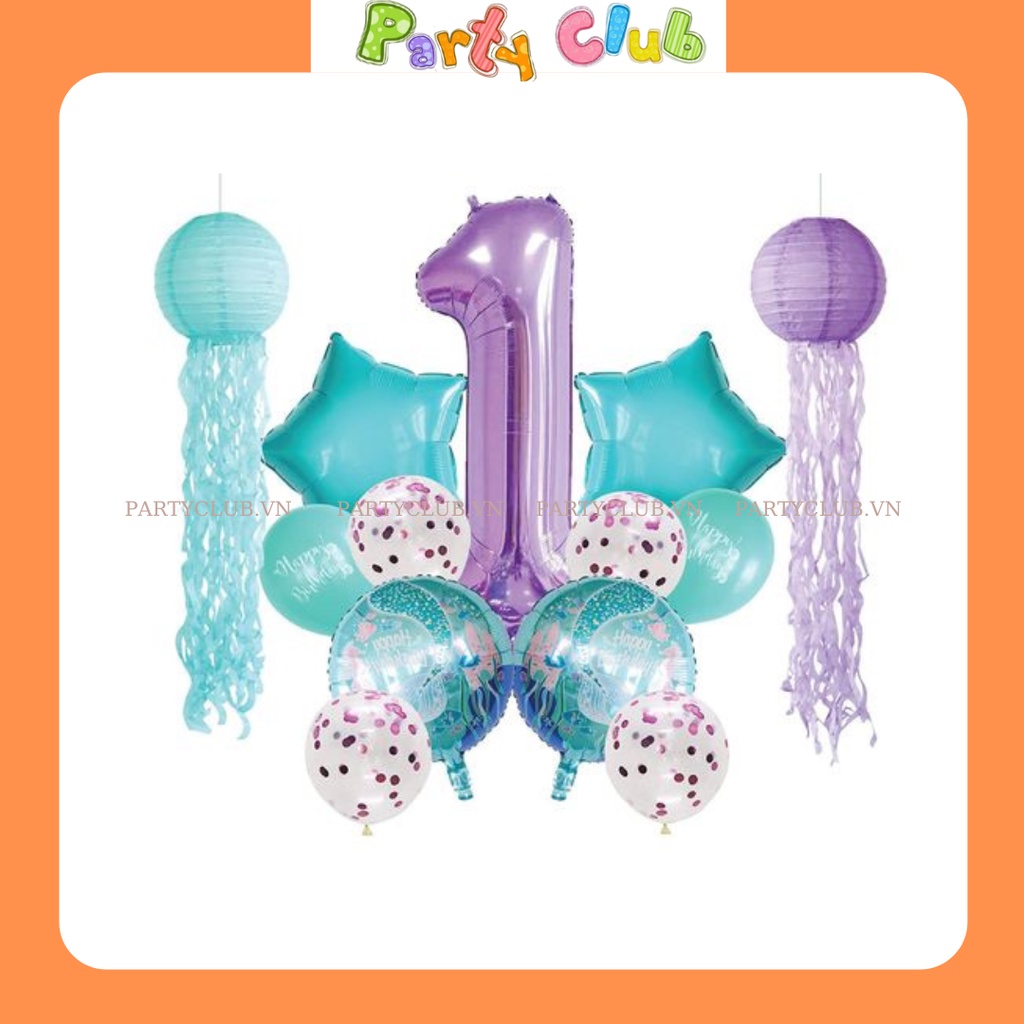 Bóng số tuổi sinh nhật màu tím size đại 70cm