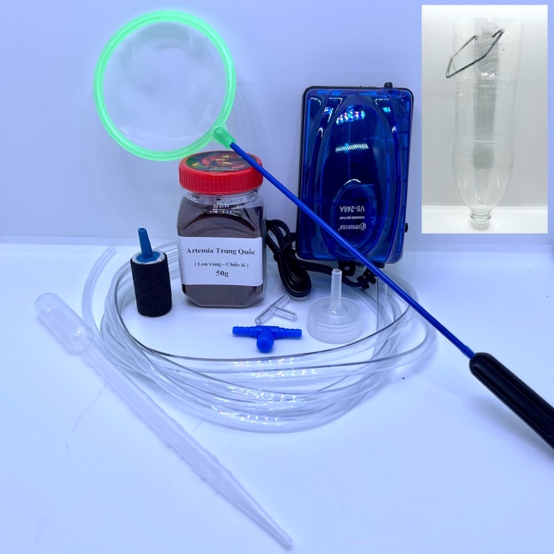 Combo bộ ấp artemia 10 món